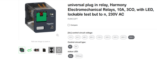 ريليه شنايدر Harmony Universal Plug-in 10A – RUMC32BD
